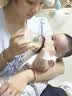 贝因爱（BEIYINAI）新生儿玻璃奶瓶出生0-6个月婴儿奶瓶喝水喝奶底部回气奶瓶 160ml（奶嘴S码） 实拍图