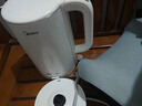 美的（Midea）电热水壶烧水壶钛材质2200W速沸恒温水壶彩钢外壳调奶器自动断电2L大容量2026新款MK-SH20M127-T 实拍图