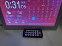 浅檬智能电子天气预报时钟显示器万年历家用数码日历台式钟送长辈礼物 10寸时钟机-白色+室内温度模块 实拍图