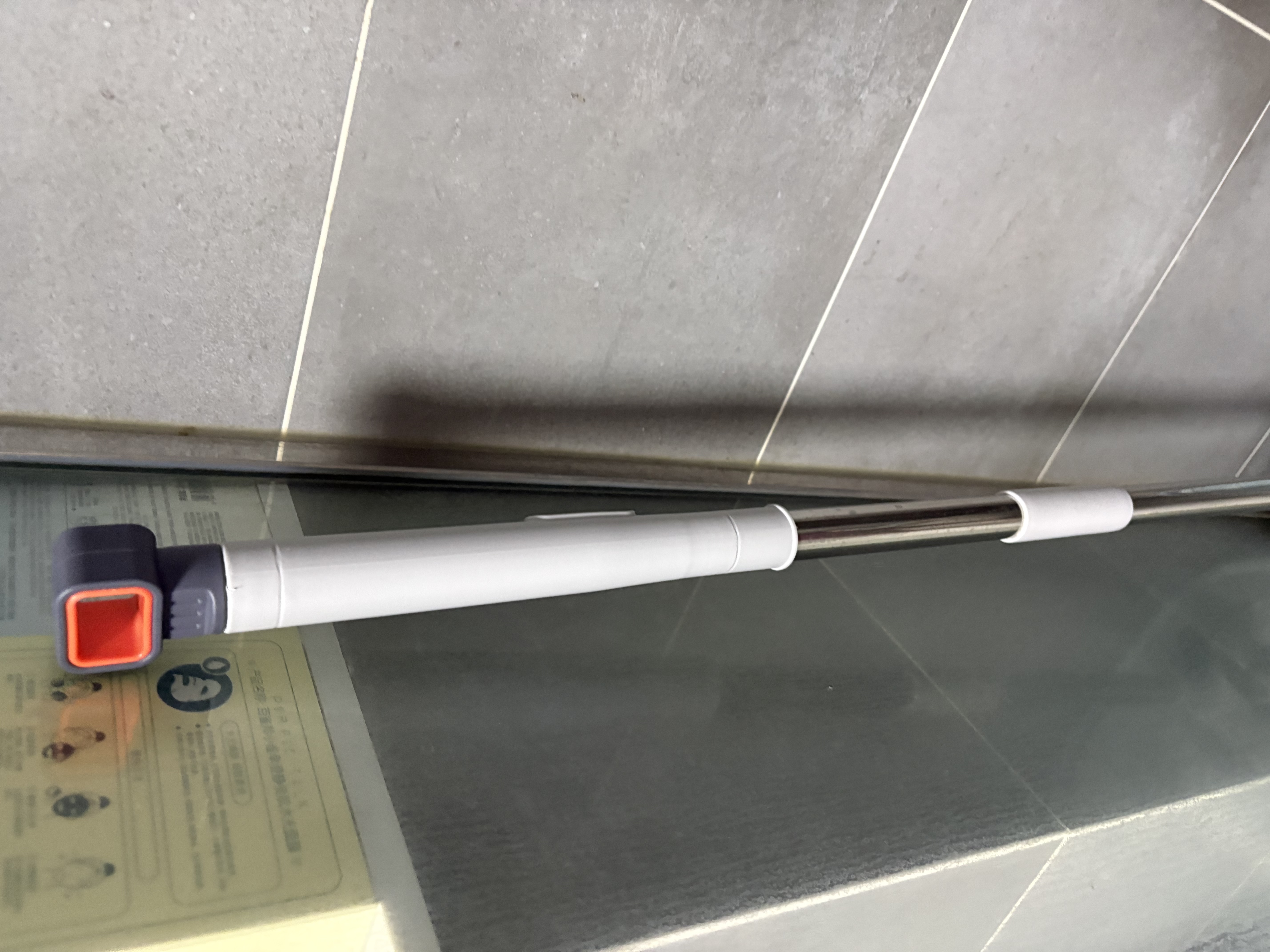 五月花旋转拖把杆共2布加粗拖把盘尘推杆圆拖把头配件杆盘套装JJ-PJ137 实拍图