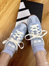 adidas「冰淇淋T头鞋」VS JOG 2.0薄底运动鞋男女阿迪达斯轻运动 浅天蓝/金属银/亮白 (推荐女生选小半码)   36 实拍图