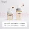 HEGEN海格恩新生儿防胀气奶瓶1-6个月以上ppsu仿母乳宽口径婴儿奶瓶 150ml+ 240ml （白）1-6月 实拍图