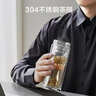 京东京造 茶杯 双层玻璃水杯男士泡茶水分离隔热杯子500ml 实拍图