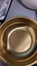 【韩剧同款】加厚不锈钢干锅海鲜锅火锅金色平底浅锅双耳锅泡面锅 迷你款17cm【金色】双柄汤锅 实拍图