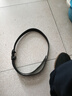 【已售100w】男士皮带贴皮无牙自动扣腰带男青年简约商务休闲裤带 黑色无牙航B 实拍图