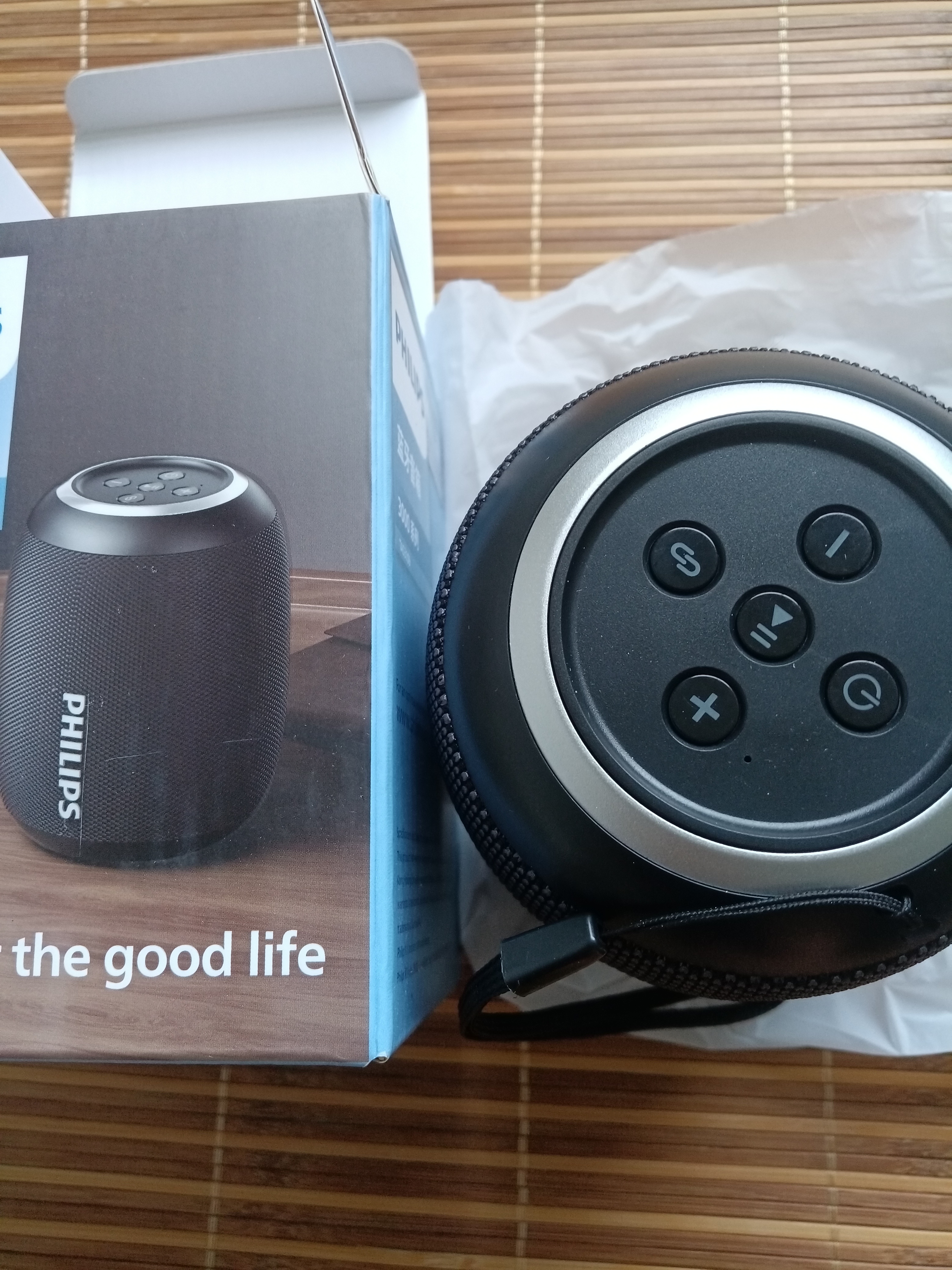 飞利浦（PHILIPS）TAS3109 蓝牙音箱户外音响防水低音炮迷你大音量车载骑行重低音 黑色 实拍图
