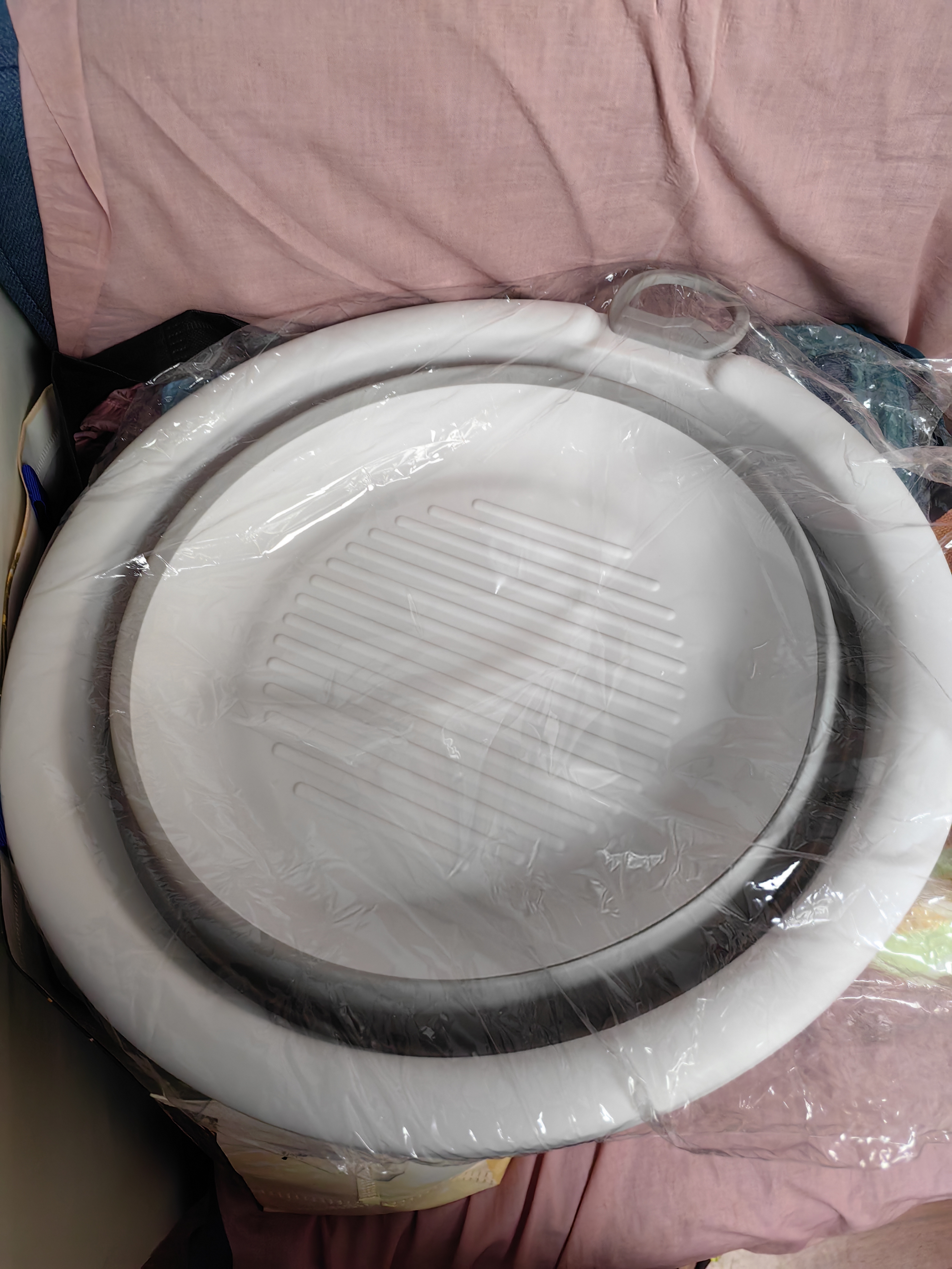 MR特大号折叠盆44.5CM洗脸盆洗衣盆出差宿舍便携洗菜洗脚盆含挂绳 实拍图