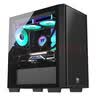 Thermaltake（Tt）启航者F4 黑色 Mini小机箱水冷电脑主机（支持MATX主板/钢化玻璃侧透/铁网面板/支持背线） 实拍图