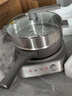 美的（Midea）0氟钛陶电炒锅 电蒸锅 分体式电煮锅蒸煮炒多功能一体4.3L炒菜专用锅电火锅 煎锅 HCG2818S配蒸笼 实拍图