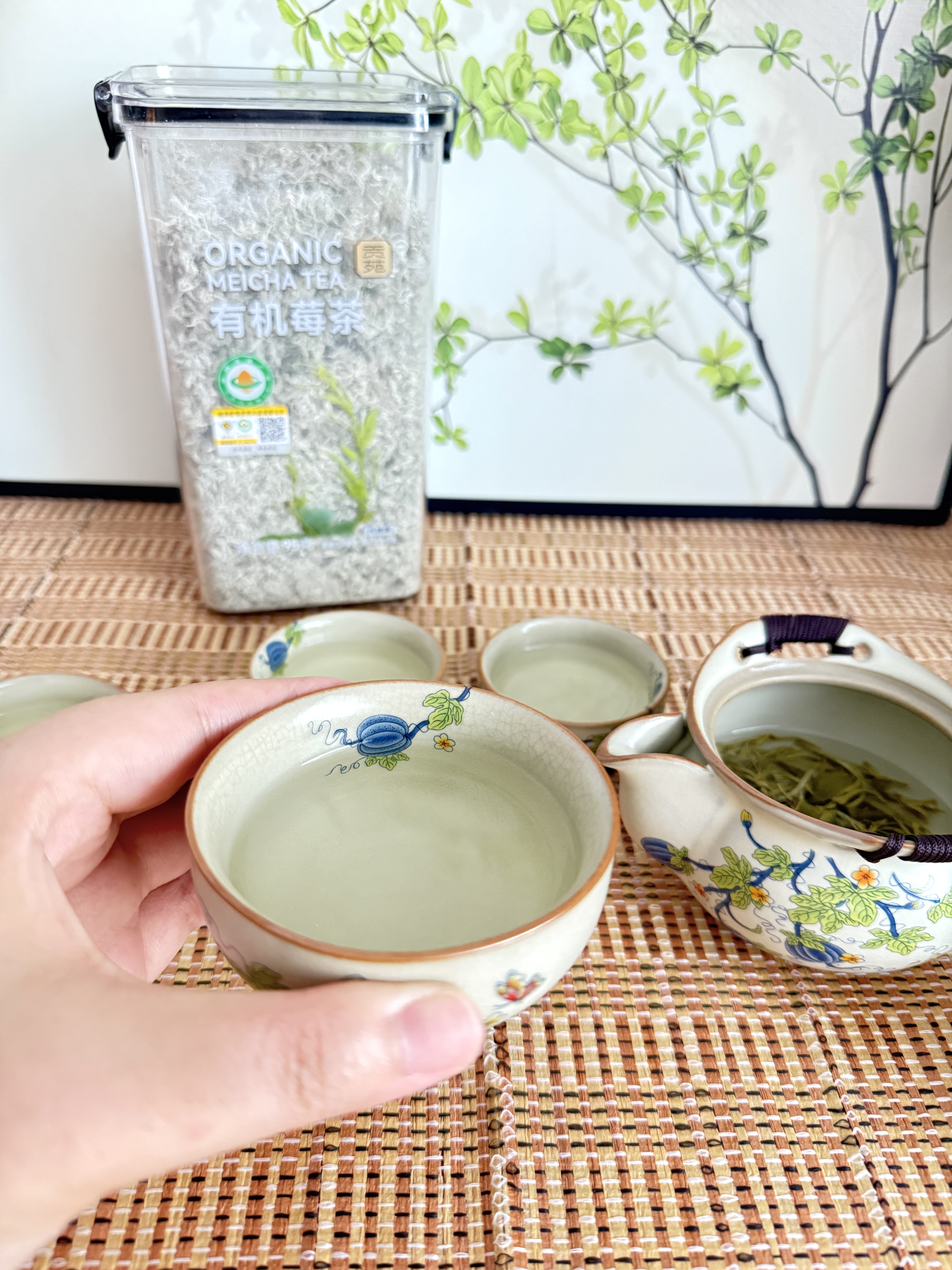 贡苑特级有机张家 界莓茶95g天然原生态高山莓茶特级龙须芽尖 实拍图