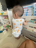 贝瑞加（Babyprints）儿童背心2件装男女宝宝夏季无袖打底衫纯棉坎肩吊带上衣 黄80 实拍图