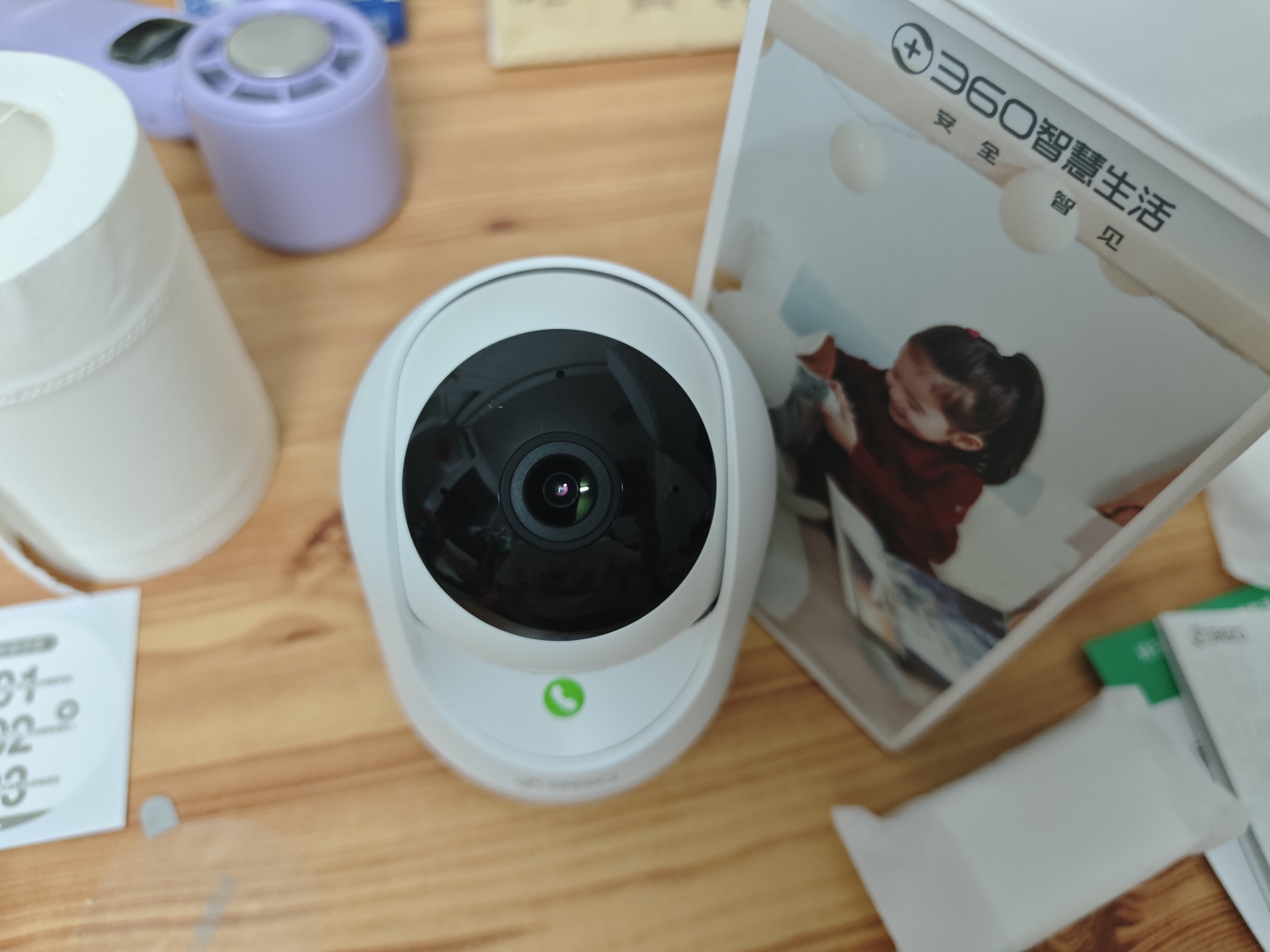 360摄像头9pro 高清400万像素微光全彩家用监控手机远程双向通话360度旋转婴儿看护器 实拍图