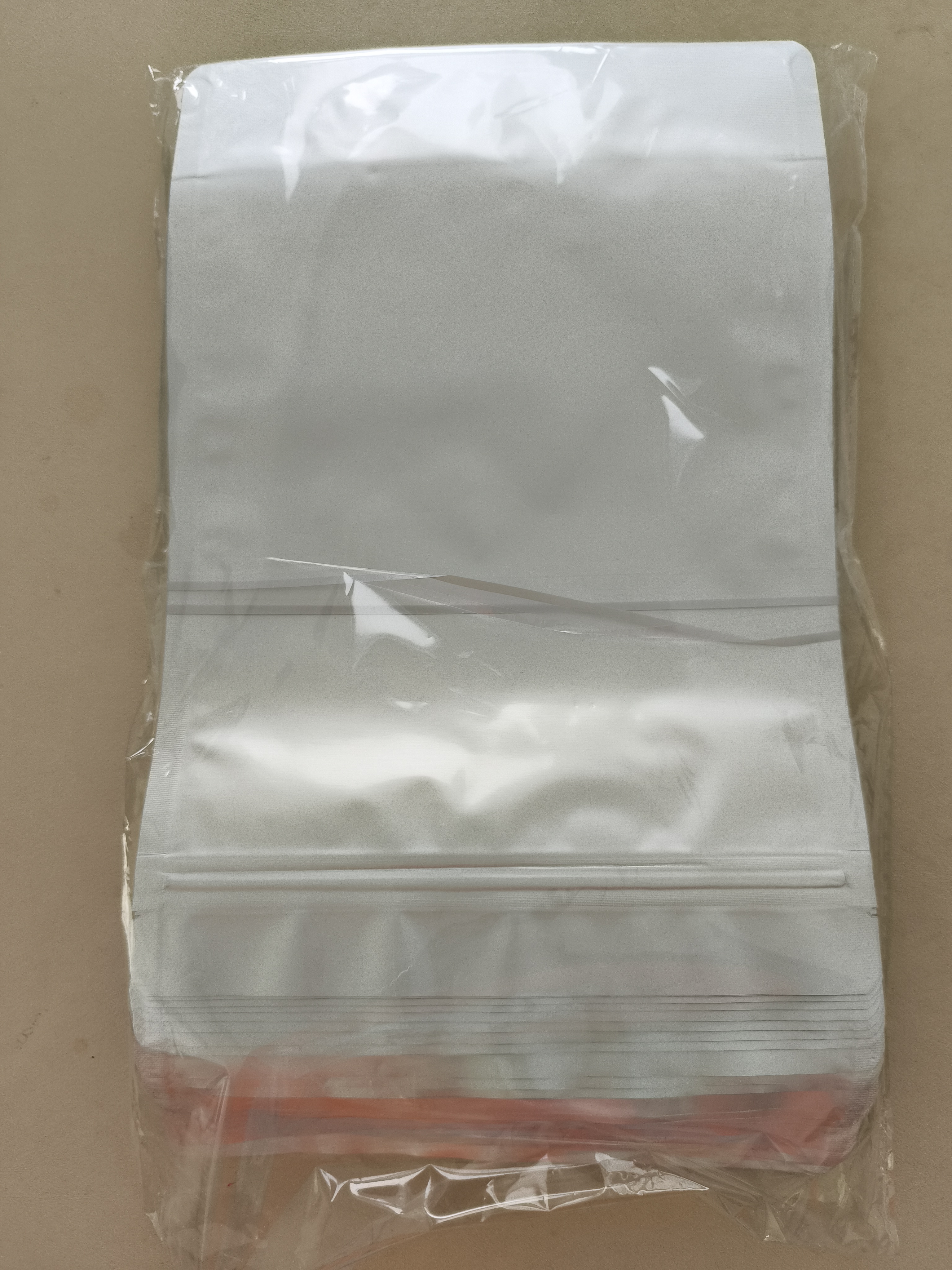 玛仕福 铝箔自封袋 茶叶密封袋零食分装袋包装袋自立取样封口袋 18*26+4cm（50个/包） 实拍图