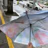 天堂伞 防紫外线阳伞五折 迷你小巧便携防晒遮阳伞晴雨两用伞钛银花语 实拍图