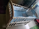 ANGI BABY婴儿床原木无漆多功能带尿布台宝宝床可移动摇床可拼接加长儿童床 实拍图