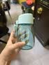 特百惠（Tupperware）嘟嘟企鹅350ML塑料杯夏季儿童可爱水杯子男女学生带提绳 海雾蓝 实拍图