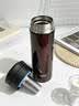 膳魔师（THERMOS）保温杯男女不锈钢商务办公带滤网泡茶水杯子TCMK-500/350团购定制 TCMK-500 咖啡色 470ml 实拍图