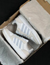 adidas ENTRAP美式校园风运动鞋少年感复古篮球风板鞋阿迪达斯 白色/矾土棕/浅蓝   42 实拍图