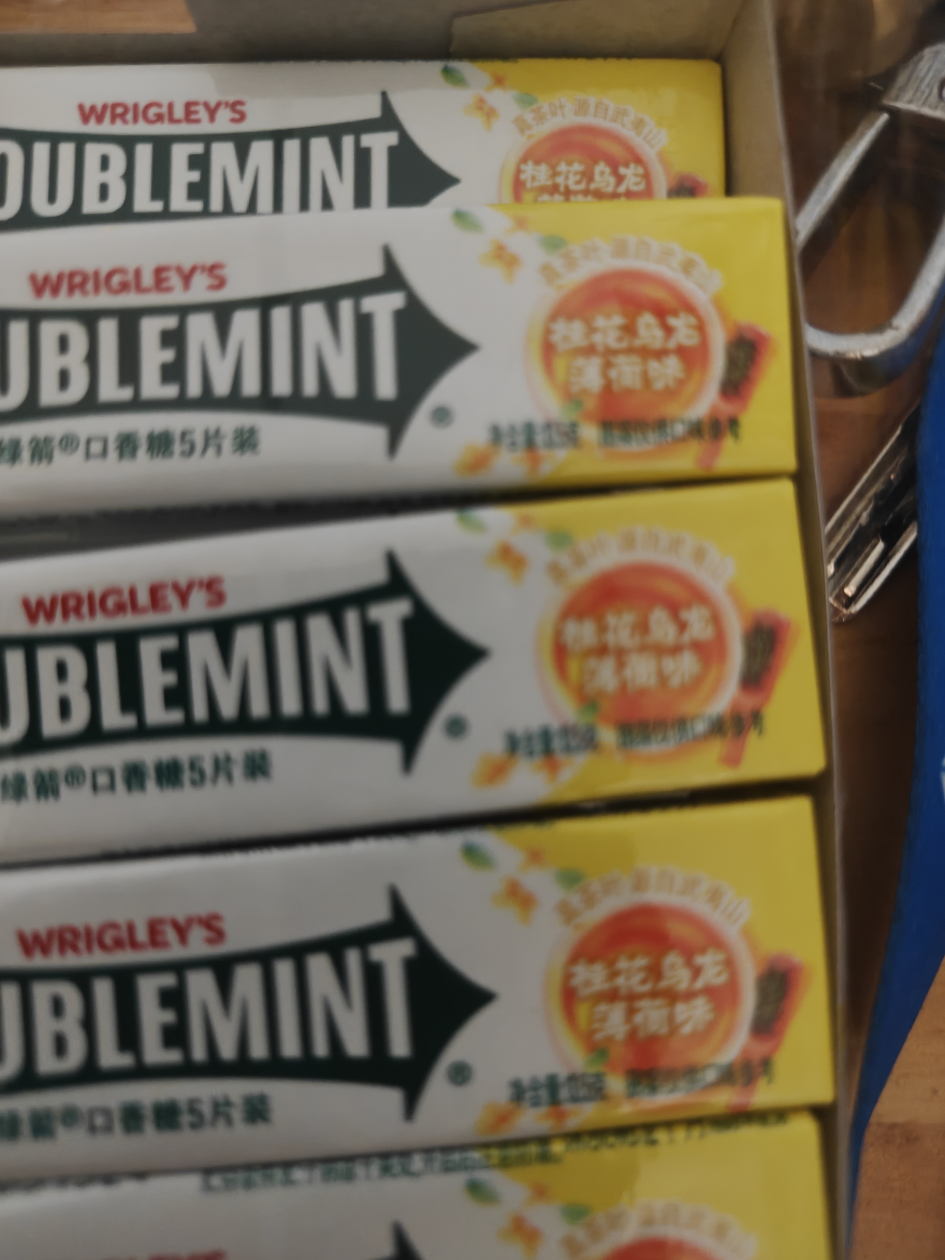 绿箭口香糖桂花乌龙薄荷味5片条装*20条约270g清新口气糖休闲零食糖果 实拍图