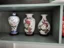 悦灵美 景德镇陶瓷花瓶摆件插花中式青瓷装饰品客厅玄关博古架瓷器摆设 影青梅瓶+木底座 实拍图