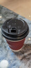 特美居（temeiju）一次性咖啡杯纸杯加厚防烫杯子食品级水杯瓦楞商务茶杯30套带盖 实拍图