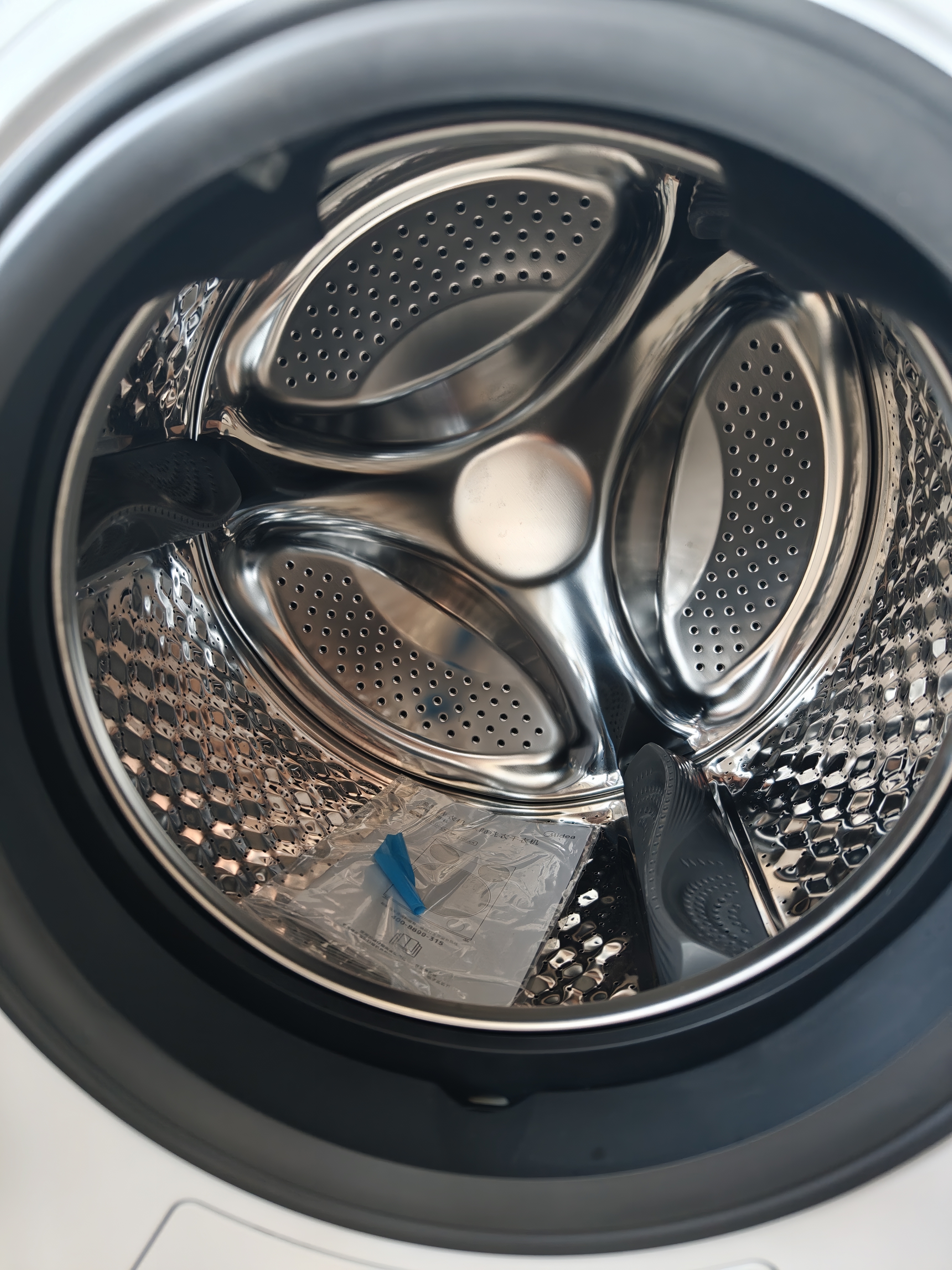 美的（Midea）纯平自由嵌 热泵式烘干机家用烘衣服 10KG变频 除毛 蒸发器自清洁 MH10L1PRO 以旧换新 实拍图