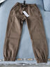 JEEP SPIRIT吉普休闲裤男秋冬季韩版束脚裤子男士宽松工装裤 咖啡色加绒 L 实拍图
