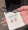 老凤祥银耳钉女轻奢小众高级感2026新款气质纯银耳饰生日礼物送女友老婆 桃你欢心耳钉/配甜心礼盒 送女友生日礼物/配国家级实验室质检证书/正品保证 实拍图