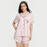 维多利亚的秘密（Victoria's Secret）维密 杨幂同款 水光绸提花家居服舒适丝滑短袖睡衣套装女 实拍图