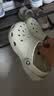 卡骆驰（CROCS）经典洞洞鞋轻便百搭女沙滩鞋包头拖鞋男鞋|10001 骨白色-2Y2(含智必星) 37 /38(230mm) 实拍图