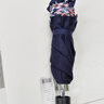 天堂伞 加大雨伞三折 经典商务伞格纹10骨加大雨伞男女 藏青 实拍图