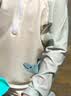 心楠新款儿童泳衣男童分体长袖游泳衣中大童男孩速干学生泳裤海边度假 赠泳帽L码【建议25-35斤/105-115CM】 实拍图