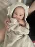 BABYGREAT婴儿浴巾儿童洗澡巾斗篷带帽子新生儿宝宝连帽包裹巾吸水速干四季 【斗篷连帽浴巾丨经典灰】小象敦敦 实拍图
