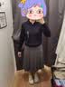 优衣库宽褶中裙女装/半身裙裙子488364 490693 488364/08深灰色 M 实拍图