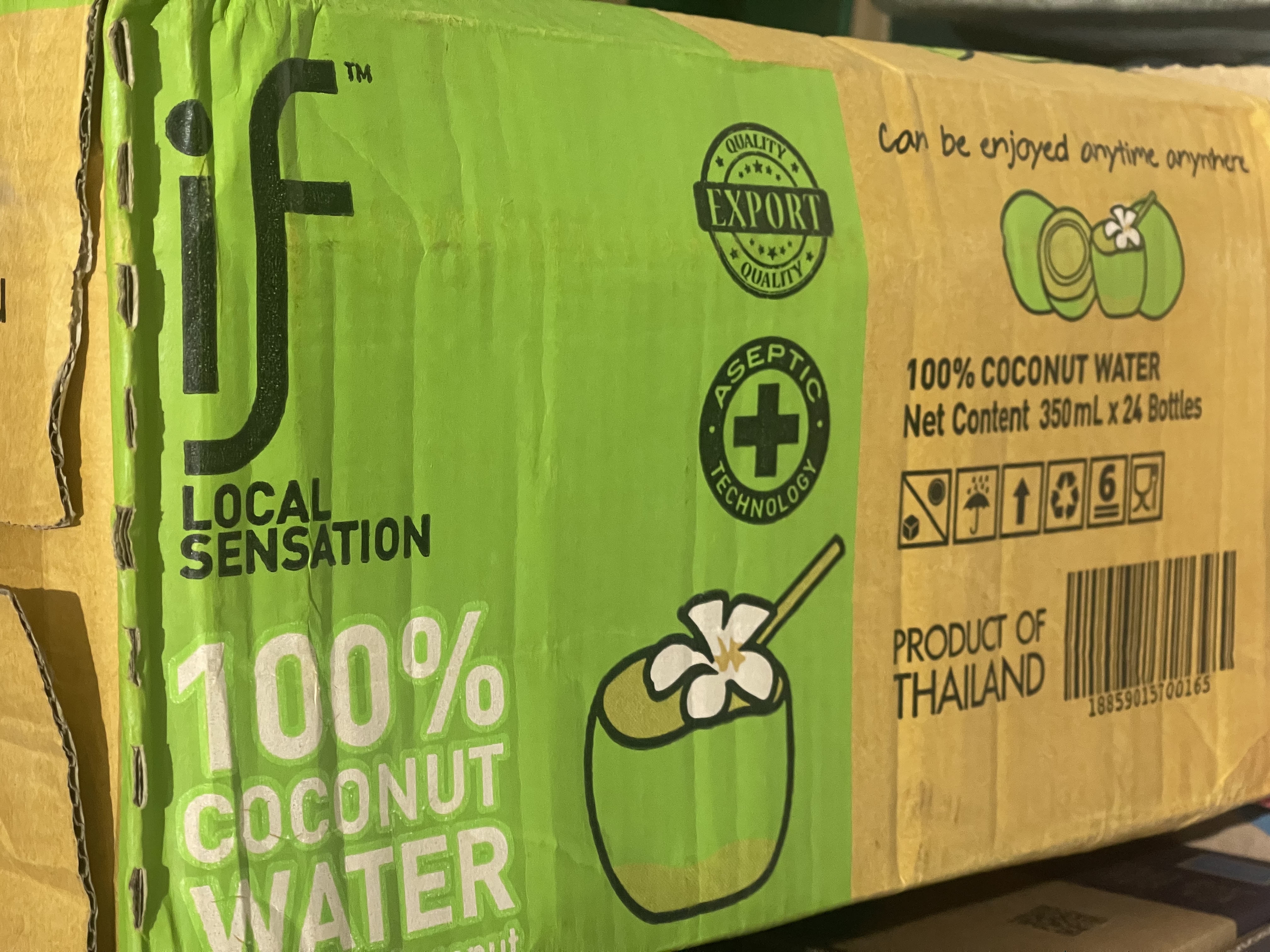 if【肖战推荐】100%天然椰子水泰国原装进口饮料350ml*24瓶整箱装 实拍图