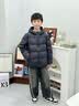 波司登（BOSIDENG）【165可选】26秋新款四防羽绒服儿童5A抗菌百搭外套T260135550XS 【店长推荐】钛金深灰|8916 150 /72 约 140-150cm 36kg 实拍图