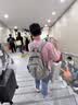 骆驼（CAMEL）可折叠大容量轻量化书包背包男女运动双肩包防水旅游旅行包 皓月灰-574C634622-25L 实拍图