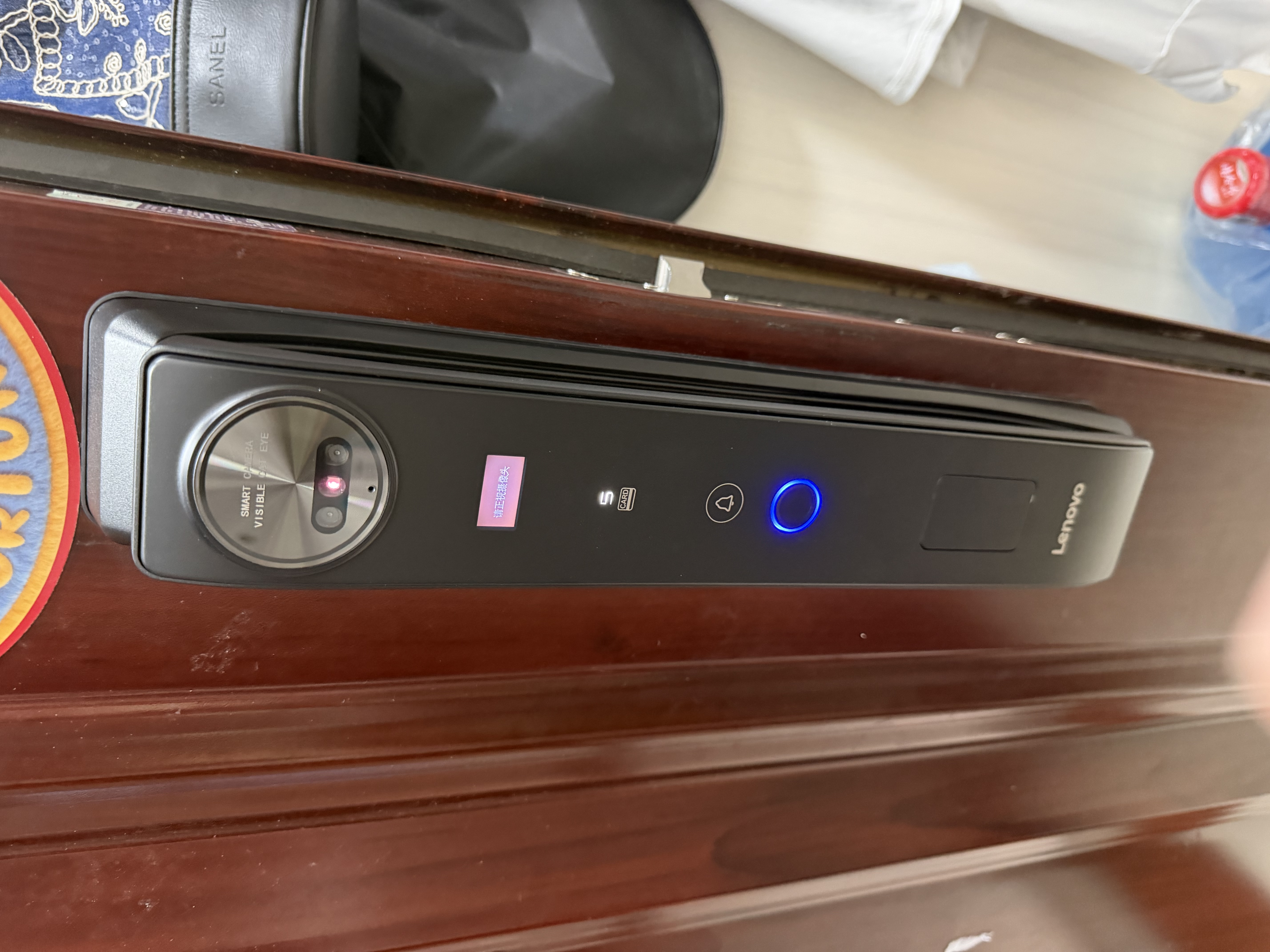 联想R20 智能门锁 指纹锁 3D人脸识别 智能锁 入户门 密码锁 电子锁 全自动 可视猫眼 家用 防盗门 实拍图