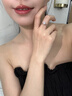 钻途人工培育钻石一克拉钻戒VVS2求婚戒指微镶小钻结婚生日情人节礼物 50分培育钻戒/D级/3EX/VVS2 开口（可调节大小） 实拍图