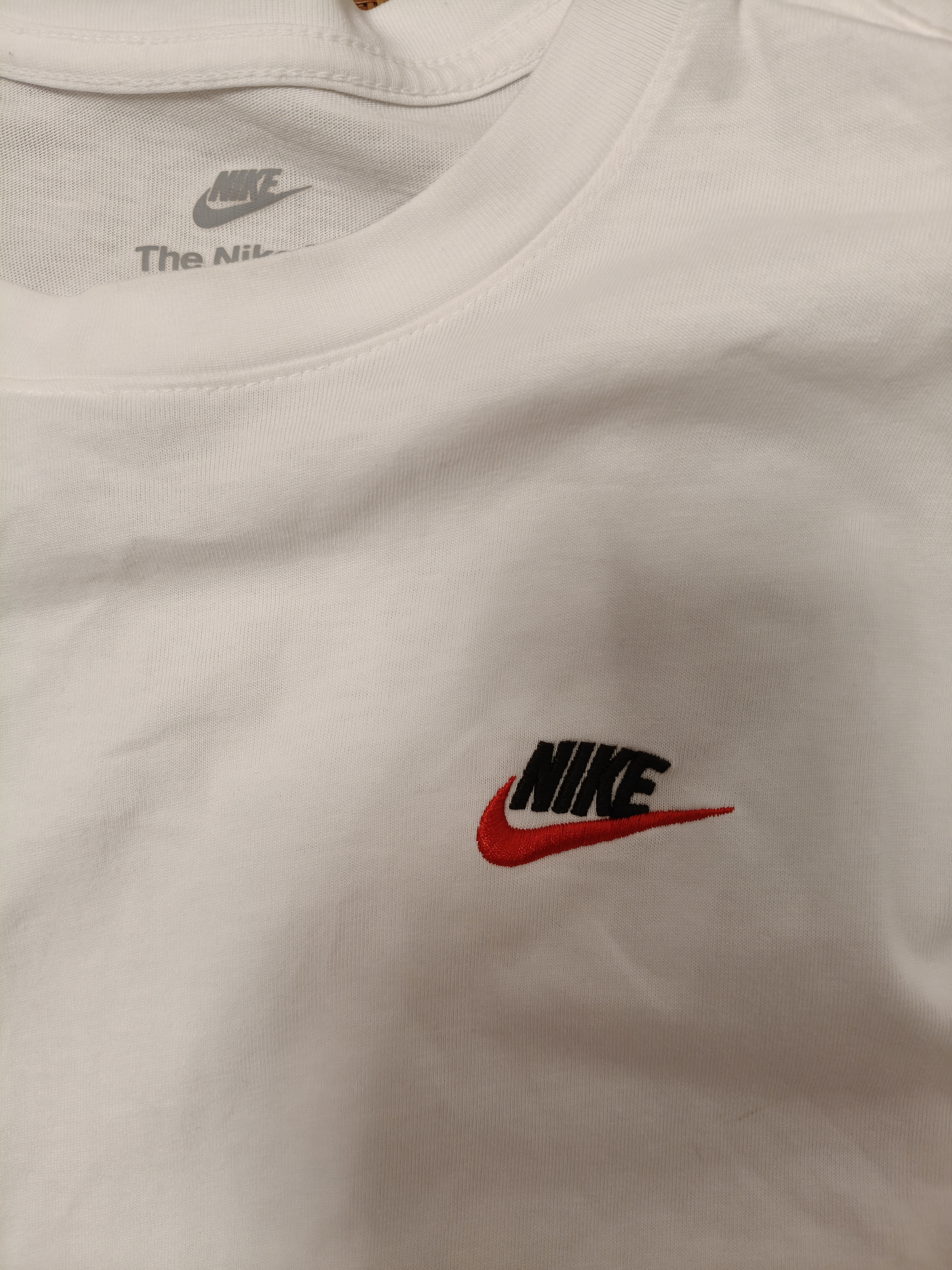 耐克(NIKE)春夏男短袖T恤 纯棉 运动休闲 经典简约 AR4999-100 白色L 实拍图