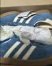 adidas T头鞋 STADT经典薄底运动板鞋平底鞋男女阿迪达斯三叶草   蓝色/乳白色/纸板黄 (推荐女生选小半码)   42.5 实拍图