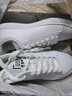 安踏板鞋男鞋2025冬季学生白色小白鞋休闲透气运动鞋旗舰男士滑板鞋子 白/浅灰 39 实拍图