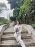 猫人纯棉睡衣女士2026新款100全棉春秋季带胸垫可外穿睡裤家居服套装 条纹猫咪 【纯棉舒适 自带BRA】 L 【160-165cm/约100-120斤】 实拍图