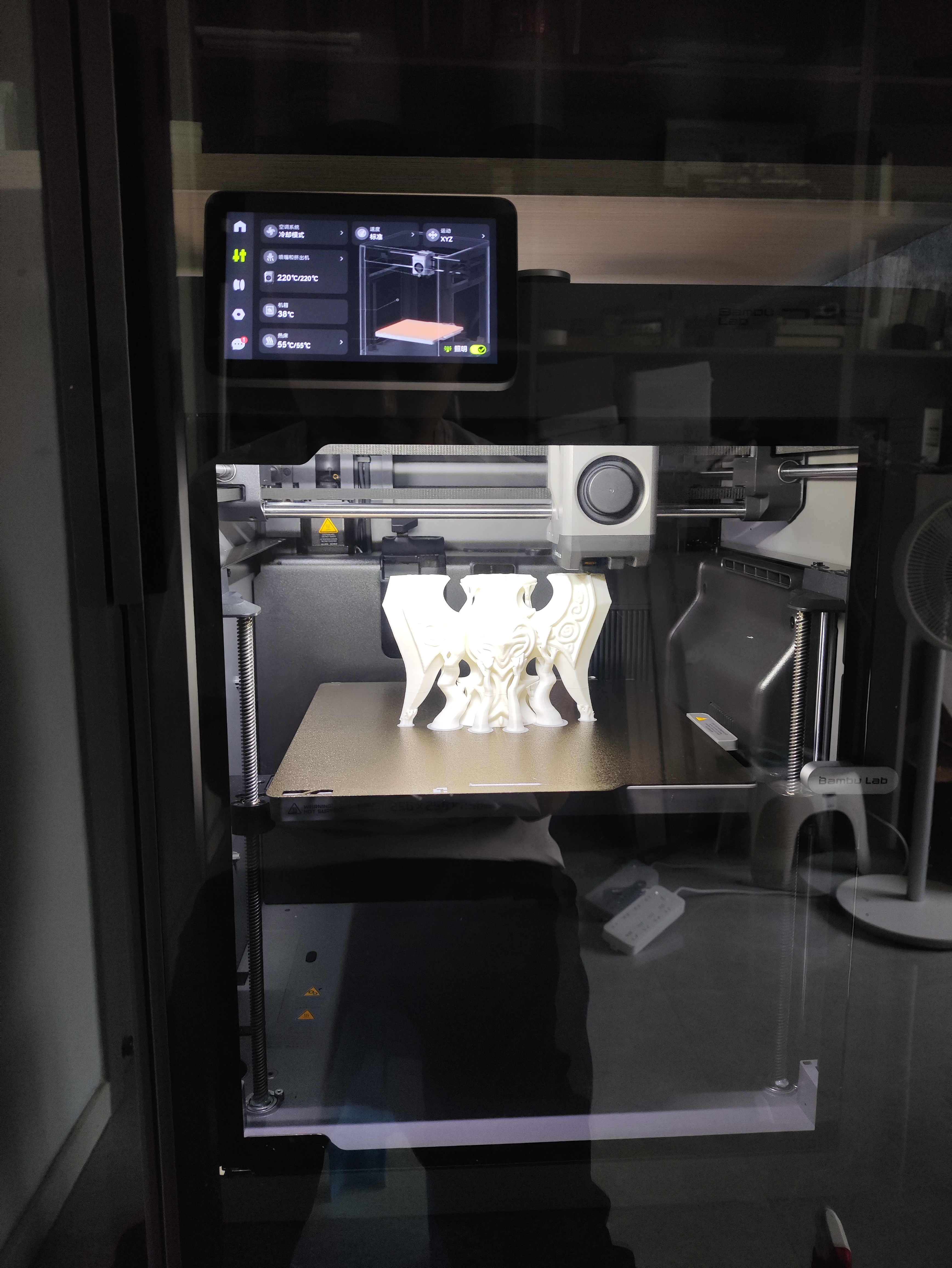 拓竹P2SC 3D打印机器儿童礼物大尺寸FDM家用桌面打印机高精度高速AI监测外吸气冷却烘干 P2S 多色套装 实拍图
