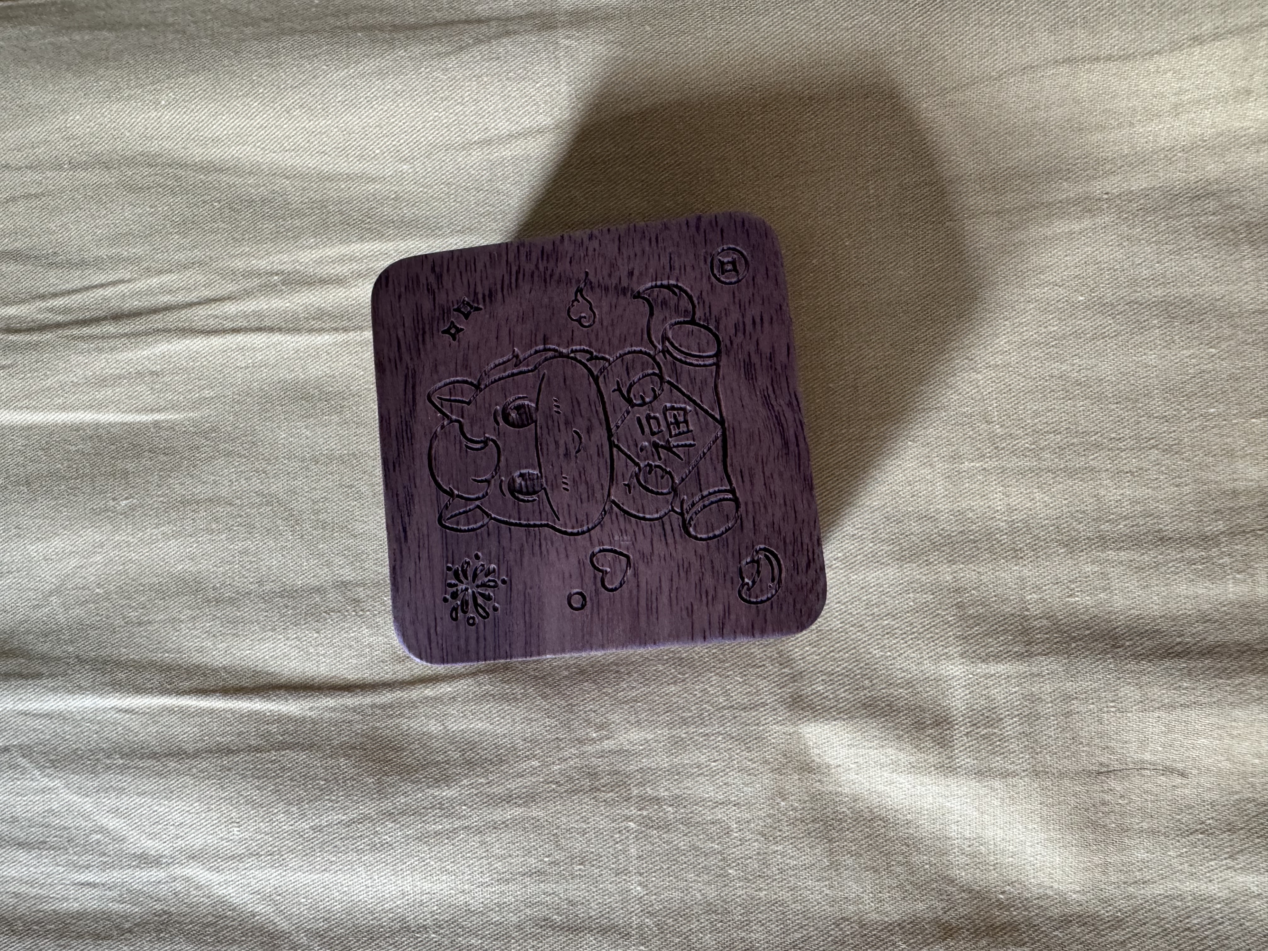 静闲居脐带胎毛胎发收藏盒脐带保存瓶肚脐婴儿纪念品制作收藏瓶保存瓶 【大号方盒2瓶】吉祥马-胡桃木 实拍图