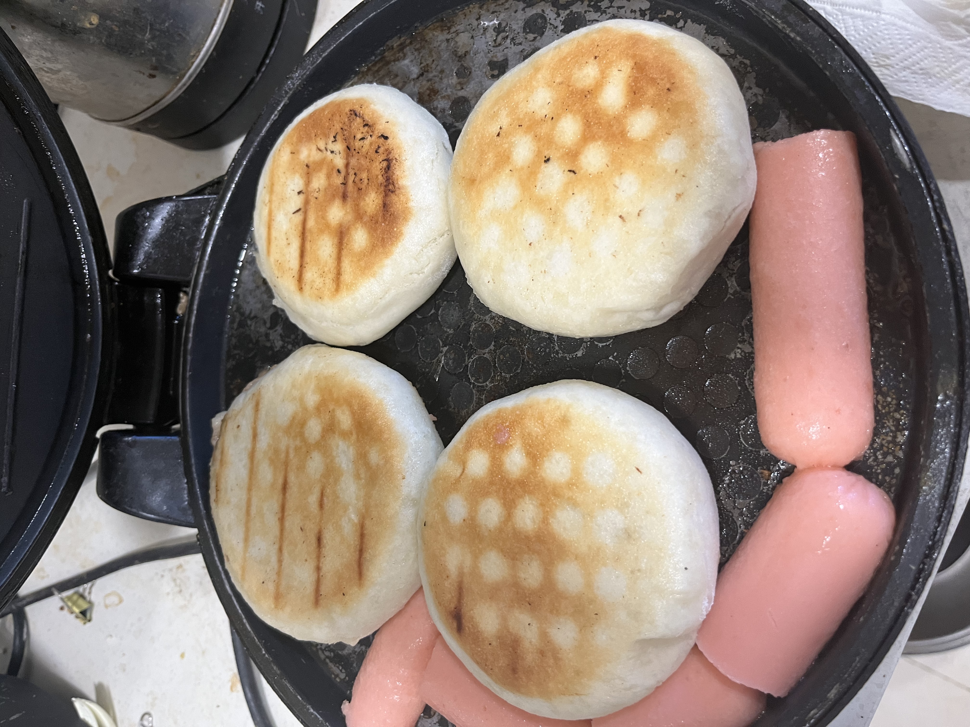 苏泊尔（SUPOR）电饼铛有钛抗菌烤盘 家用煎烤机烙饼锅煎饼锅 早餐机电饼档34规格加大 38mm加深 JJ34A871 实拍图