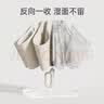 左都（ZUODU）全自动雨伞三折大号加固加厚结实抗风折叠伞晴雨两用男士反向黑伞 实拍图