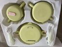babycare儿童餐具辅食碗注水保温碗不锈钢叉勺宝宝吃饭喝水周岁礼盒绿饭盒 实拍图