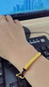 中国黄金（CHINA GOLD）黄金弯管转运珠情侣手链男士女款足金心经管本命年手绳生日礼物 【京速达】足金心经管手链 【黑绳】约1.3g 实拍图