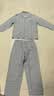 红豆居家男士色纺舒弹棉双层纱家居服男春夏空调房睡衣 烟灰蓝 L 实拍图